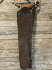 Cowboy Chaps Vintage style Handmade Western Fringe Leather Pants Riding Chaps