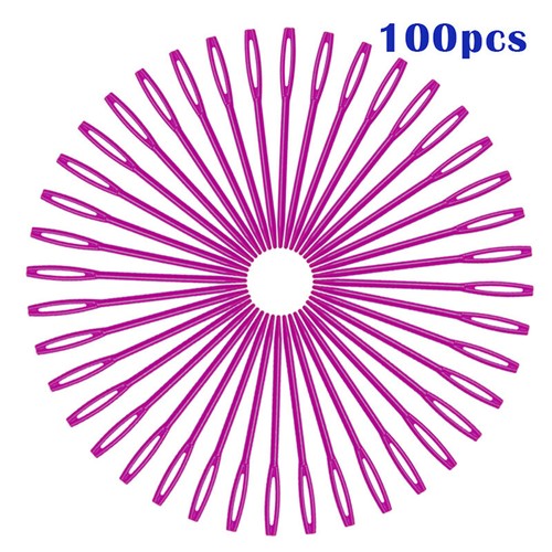 Durable 7cm Plastic Knitting Needles Crochet Hooks Tapestry Wool Yarn NeedleY;;b - Picture 9 of 13