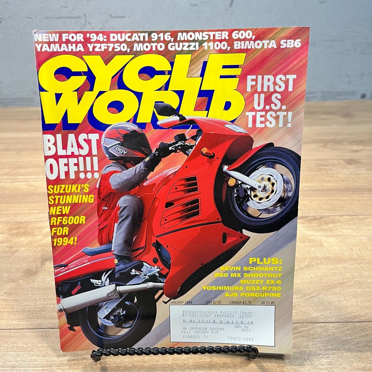 CYCLE WORLD MAGAZINE / JANUARY 1994 / DUCATI 916 | eBay