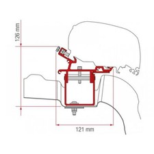 Fiamma Awning Bracket Volkswagen Crafter Man F65S F80S Fixing Kit L3H3 Spare
