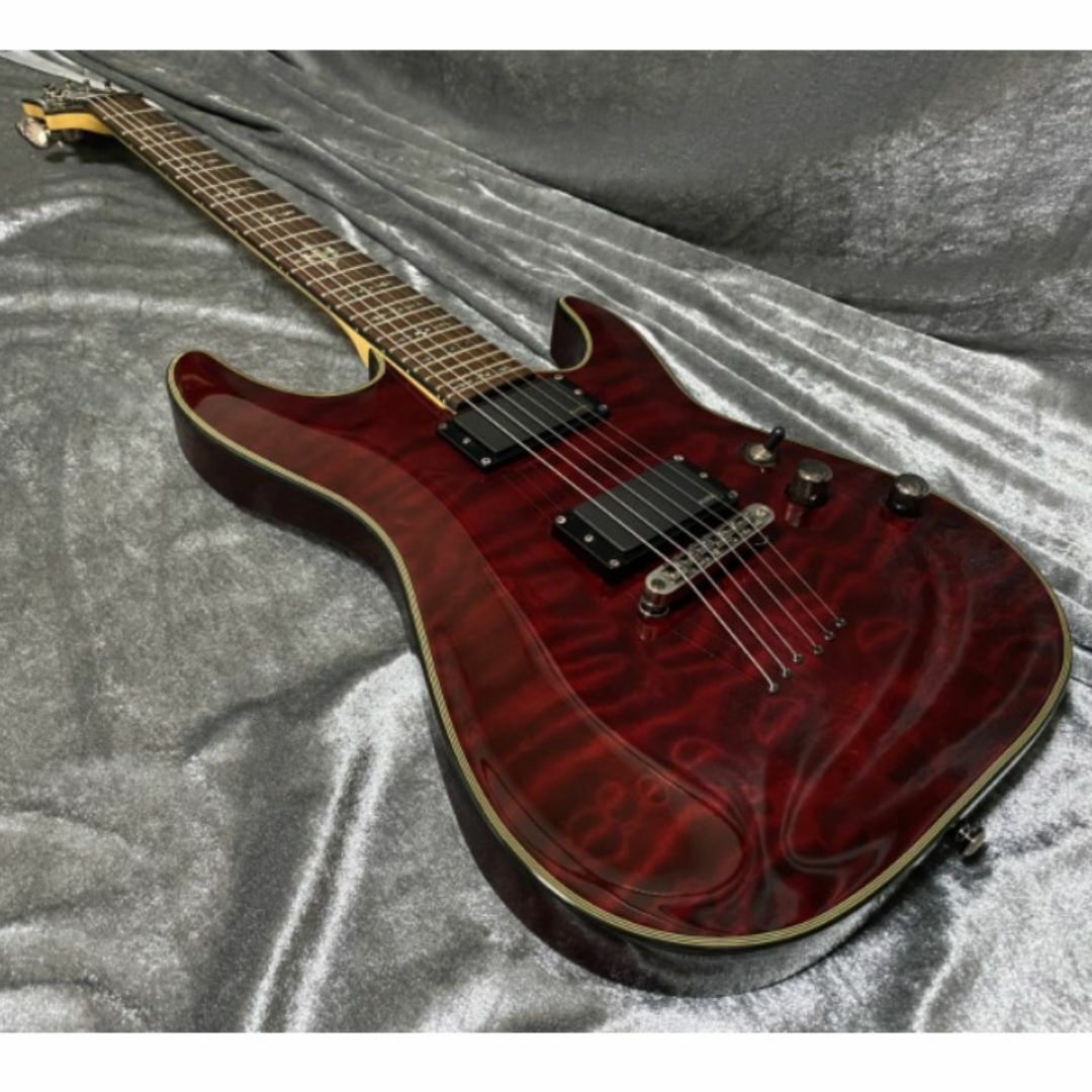 Electric Guitar Schecter AD-DM-EL Damien Elite Red Quilted