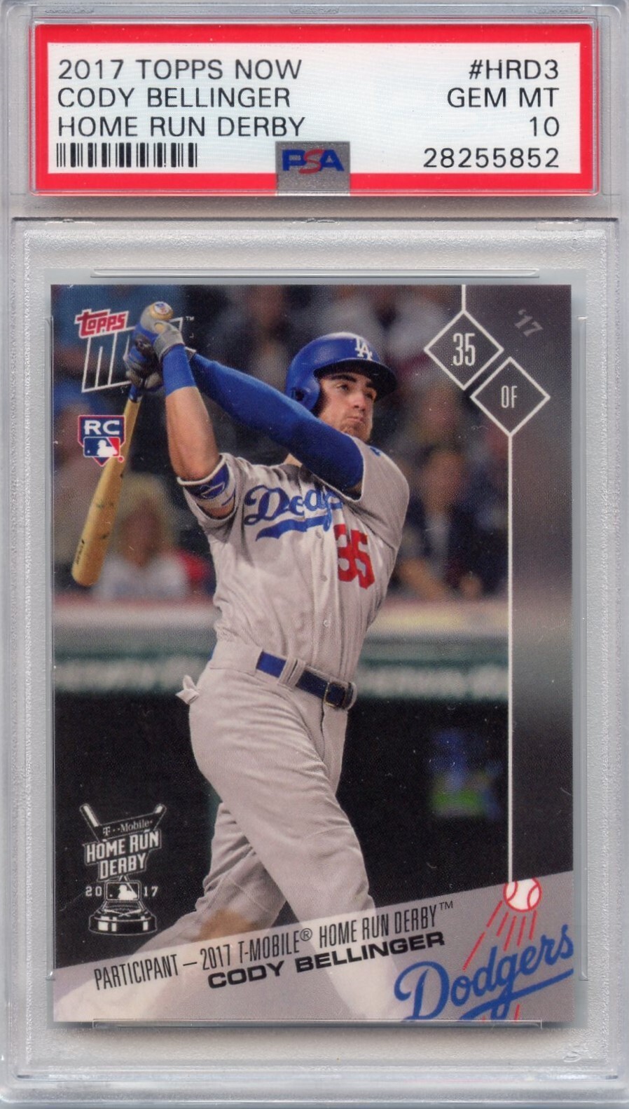 CODY BELLINGER  *PSA 10 GEM MINT!  2017 TOPPS NOW #HRD3 Rookie Card RC! YANKEES!
