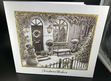 Traditional Christmas Greeting Card- Large - Merry Christmas Snowman ⛄️