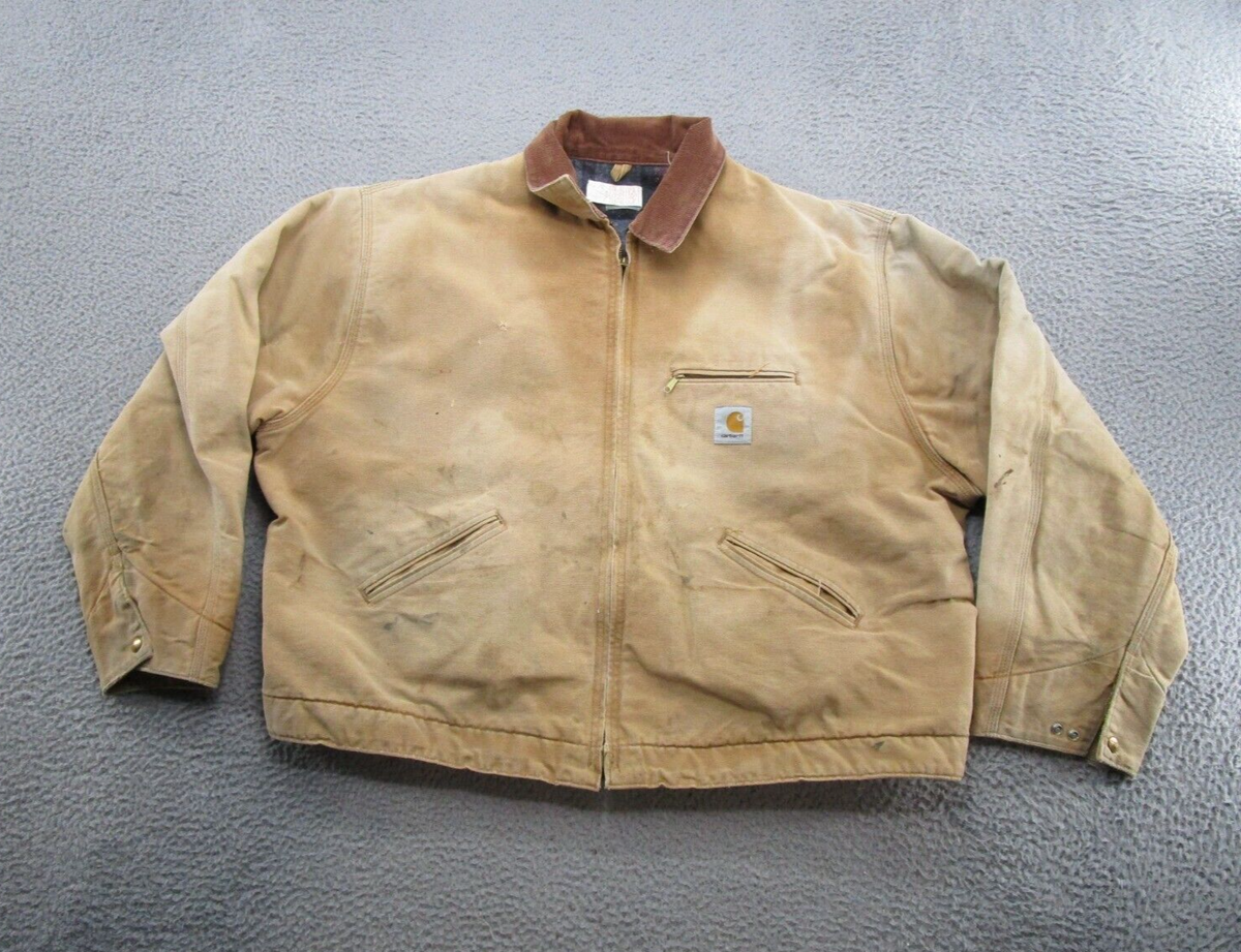 Carhartt 6BLJ Detroit Blanket Lined Jacket Coat Size 56 Brown