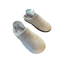 Women  s Dearfoams Size 9-10 Large Light Gray Slip On Very Comfortable Slippers