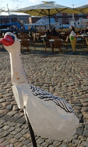 1 Paar Windsack Windgans Windschwan Deko Windrichtungsanzeiger Windgänse 2 St - Bild 3 von 6