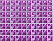 SCOTT 945   THOMAS EDISON 3 CENT M NH FULL SHEET OF 70