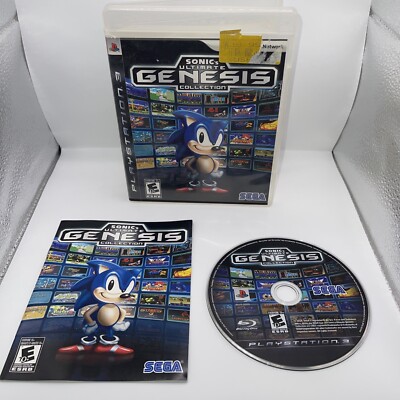 Sonic's Ultimate Genesis Collection (Sony PlayStation 3 PS3, 2009) Complete
