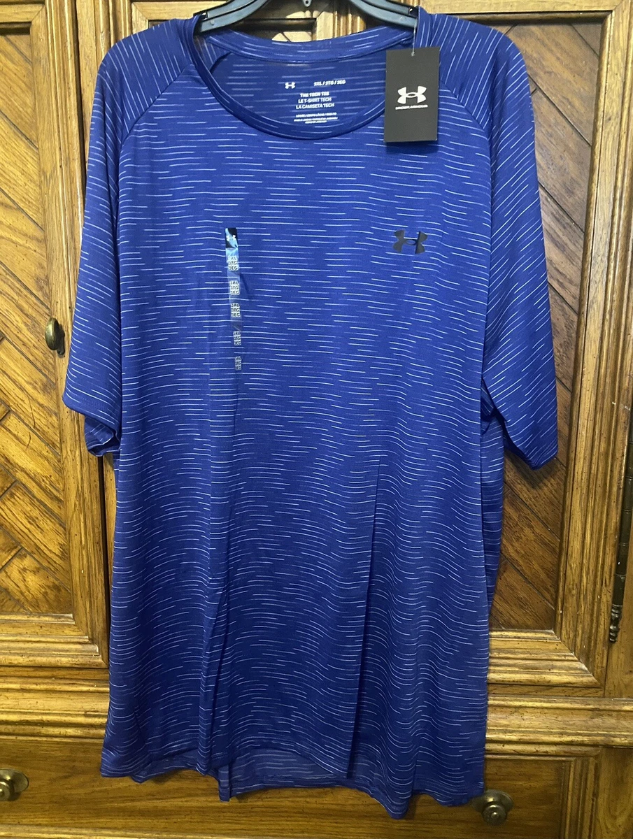 NEW UNDER ARMOUR SHIRT Men Size 3XL *Royal Blue/White