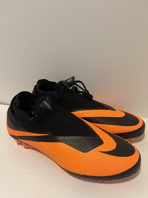 Nike Phantom Vision ブラック/オレンジ ハイカット Nike Phantom Vision 2 Elite DF FG Black Cleats CD4161-008