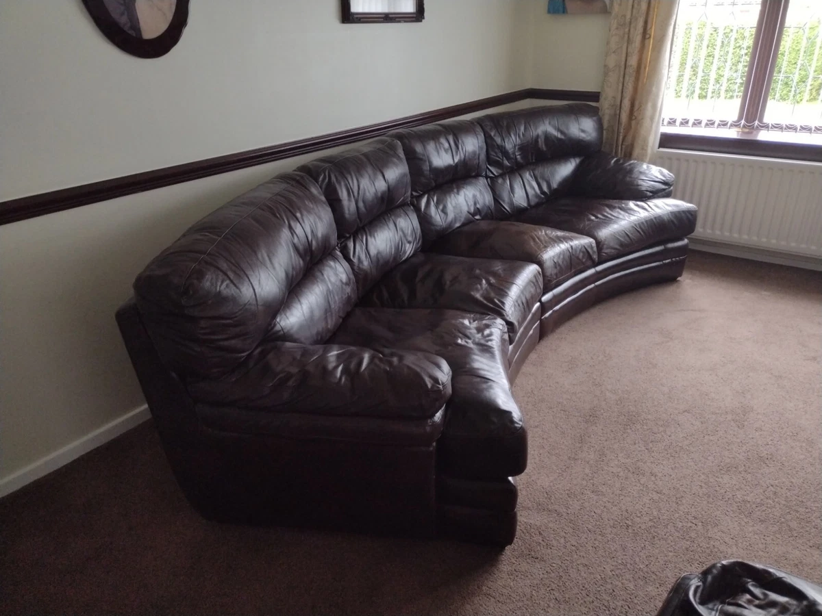 Used leather outlet sectional sofa