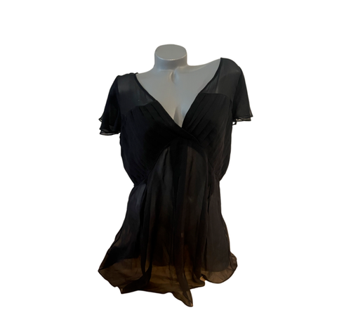 NWT KAY UNGER New York 14 100% SILK evening formal top cocktail party $330 luxe