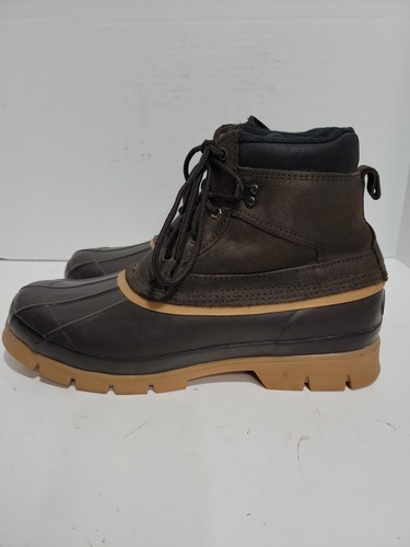 DONNER MOUNTAIN KLONDIKE BROWN LEATHER STEEL SHANK HIKING WINTER ANKLE MENS 12M
