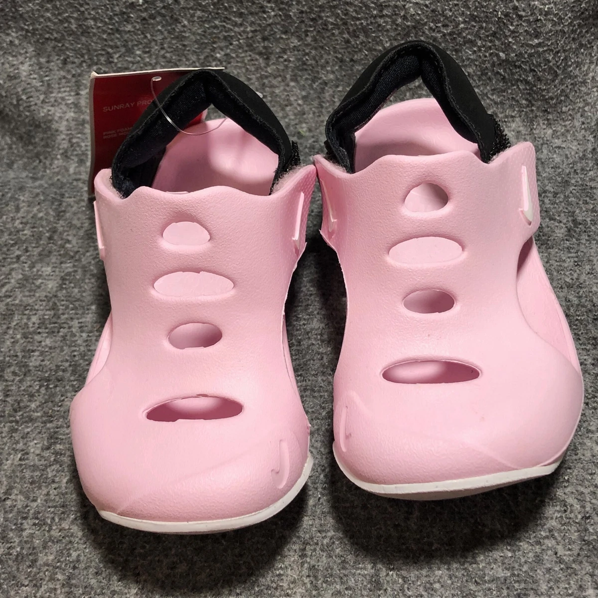 Foam-Black-White Sunray (TD) 7 | Protect Toddler\'s eBay Pink Nike Sandals 3 Size NWT