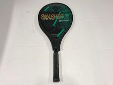 VTG Spalding Aero Smasher 110, Tennis Racket - Black/Teal W/ Racket Cover