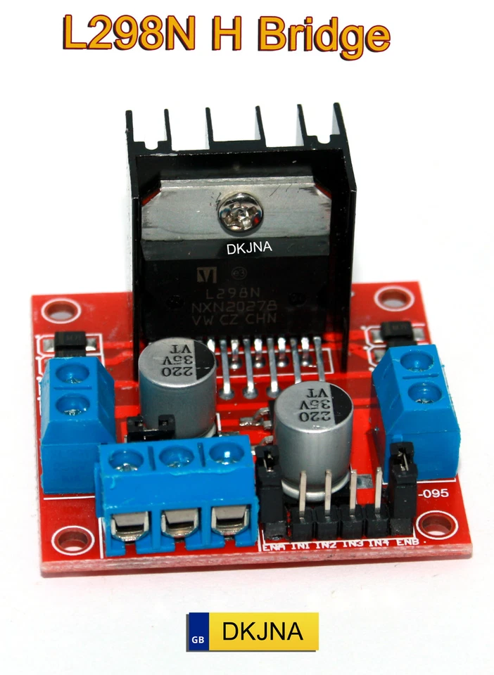 L298N Dual H Bridge DC Stepper Motor Driver Controller Board for Arduino ESP32 - Image 3 of 4