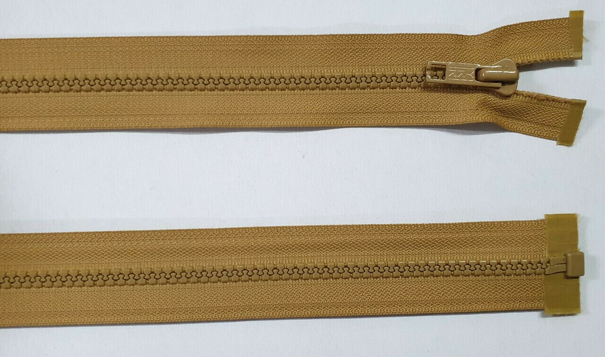 AMANTE NSF Cerniera DOPPIO CURSORE Lampo Zip divisibile DOPPIA APERTURA catena 6 in Plastica (Blu scuro, 70 cm