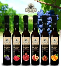 Ellora Farms, Infused Balsamic Vinegar, Barrel Aged Thick, Glass Bottle, 8.45 oz