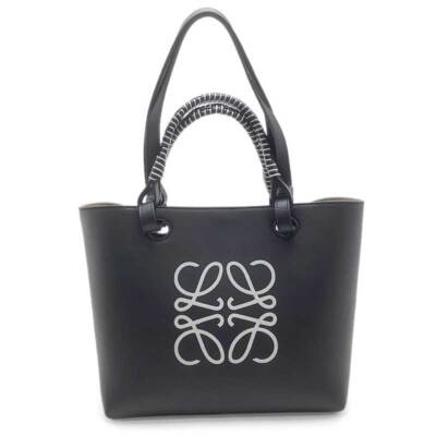 ★送料・関税込★LOEWE★ANAGRAM TOTE BAG★正規品 Loewe Anagram Tote Bag Leather Black A717S72X11 Shoulder