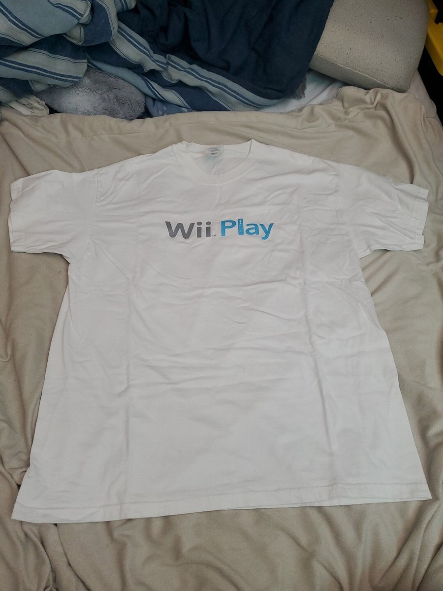 Nintendo Wii Tシャツ L Wii Play - Embossed Graphic T-Shirt - Promo / Gaming