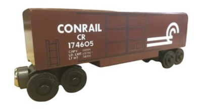 Wooden Whittle Shortline Railroad Conrail Hi-Cube Boxcar 174605 | eBay