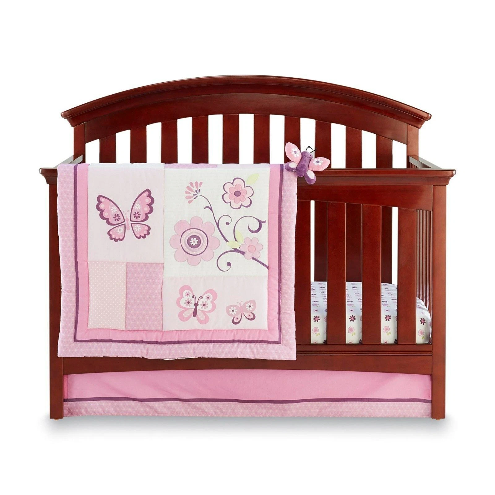 Little Bedding: Butterfly Blossom 5 pc. Crib Bedding Set by NoJo