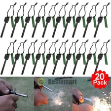 LOT Outdoor Survival Magnesium Flint Stone Fire Starters Emergency Lighter Kits