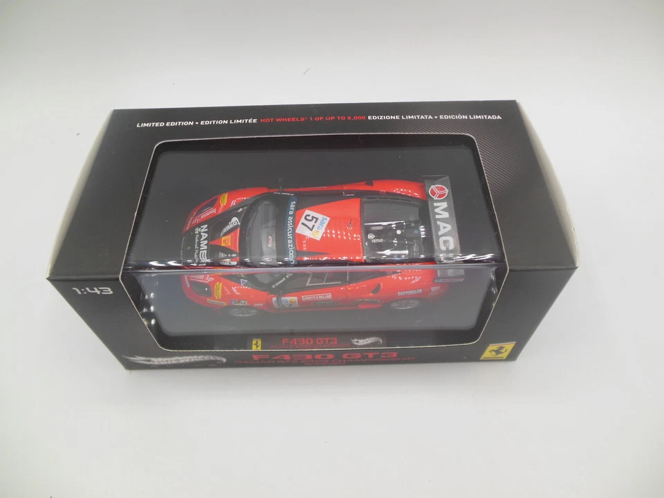Hotwheels W1776 Ferrari F430 Rn. 57 GT3 Italian GT3 2009 Championship Winner - Image 2 of 4