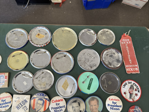 Large Lot RICHARD NIXON Ribbon PRESIDENT campaign pin pinback button political - Picture 18 of 24