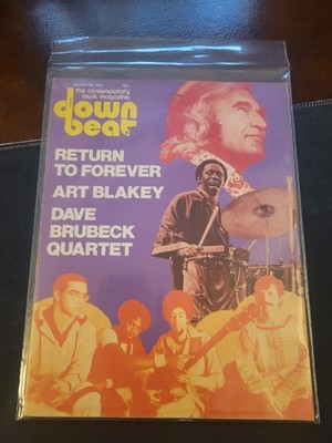 1976 MARCH 25 DOWN BEAT MAGAZINE  RETURN TO FOREVER VINTAGE BAGGED (MAG 2)
