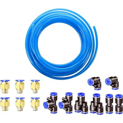 Hochwertiger 5 m Druckluftschlauch aus PU, 12mm x 8mm, Multi-Verbindungssystem