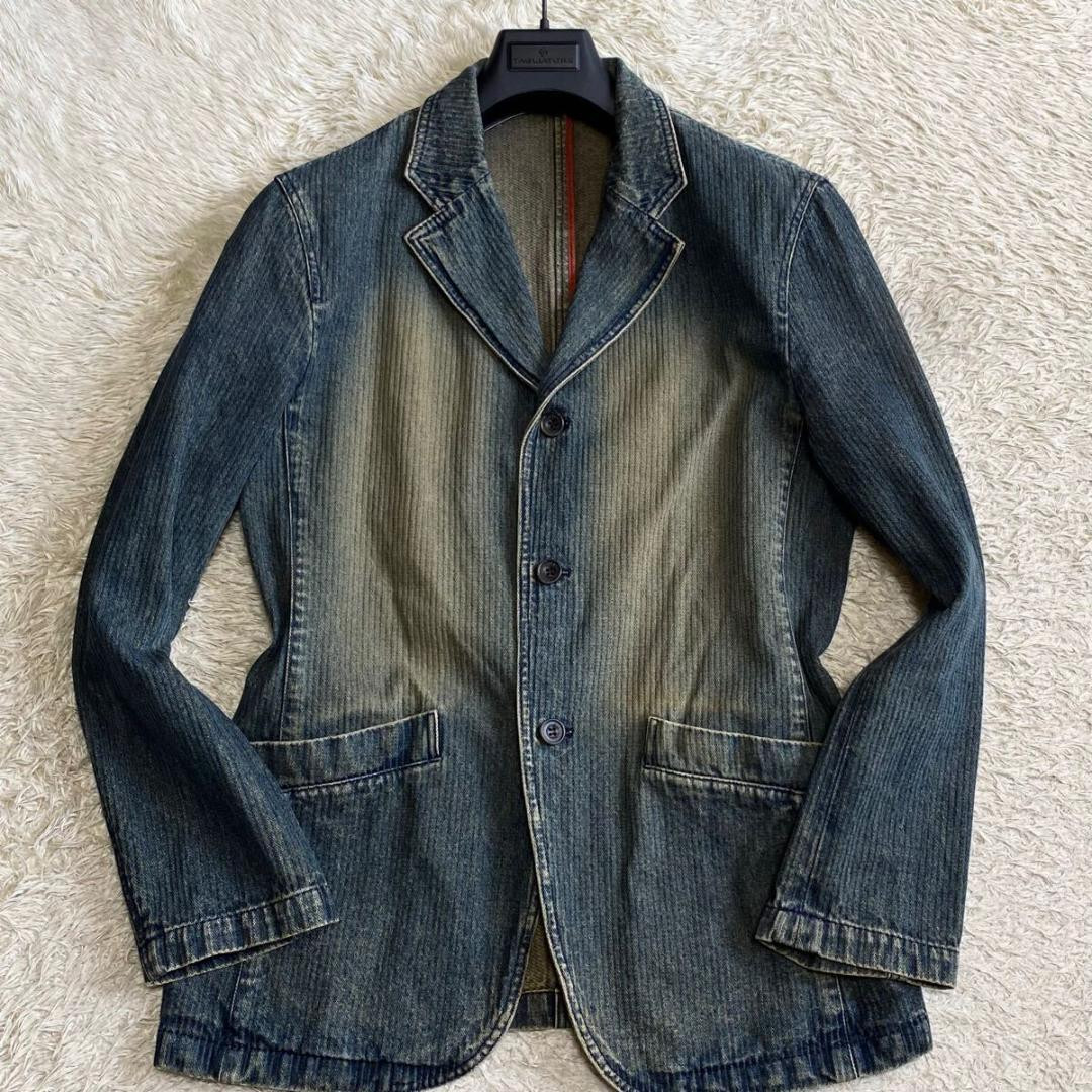 Tornado Mart Uneven Denim Tailored Jacket size L/Standard