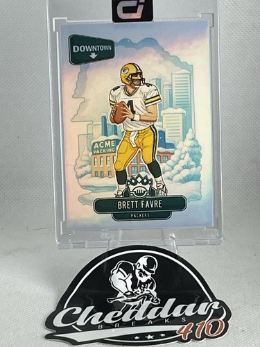 Brett Favre SP Trading Card personalizzata opera d'arte Downtown