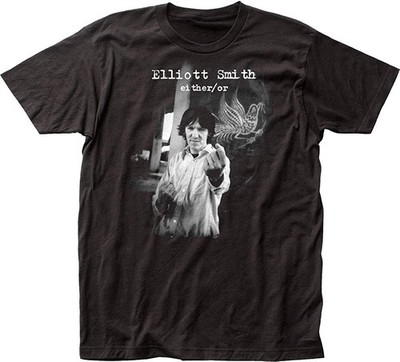 Elliott Smith Singer Either Or Shirt Short Sleeve Black Men S-234XL ND1266