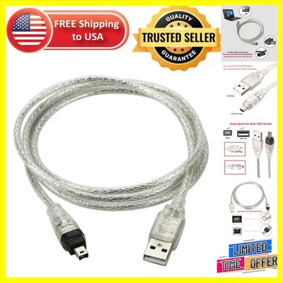 USB to Firewire IEEE 1394 Connector Cable for DCR-DV Cameras - 1m Length