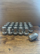 Gm Chevy Silverado Factory Polished 14x1.5 Lug Nuts Set Of 24 New Takeoff