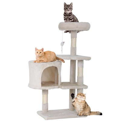 Cat Tree 37 Inch Tall Cat Tower Kitten with Scratching Posts and Perches Indo...
