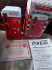 VTG 1994 COCA-COLA #128910 VENDING MACHINE MUSICAL BANK, WORKS, W/BOX & PAPERS