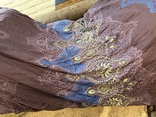 KAS Blue Purple Paisley Duvet Cover FLORAL Blush King