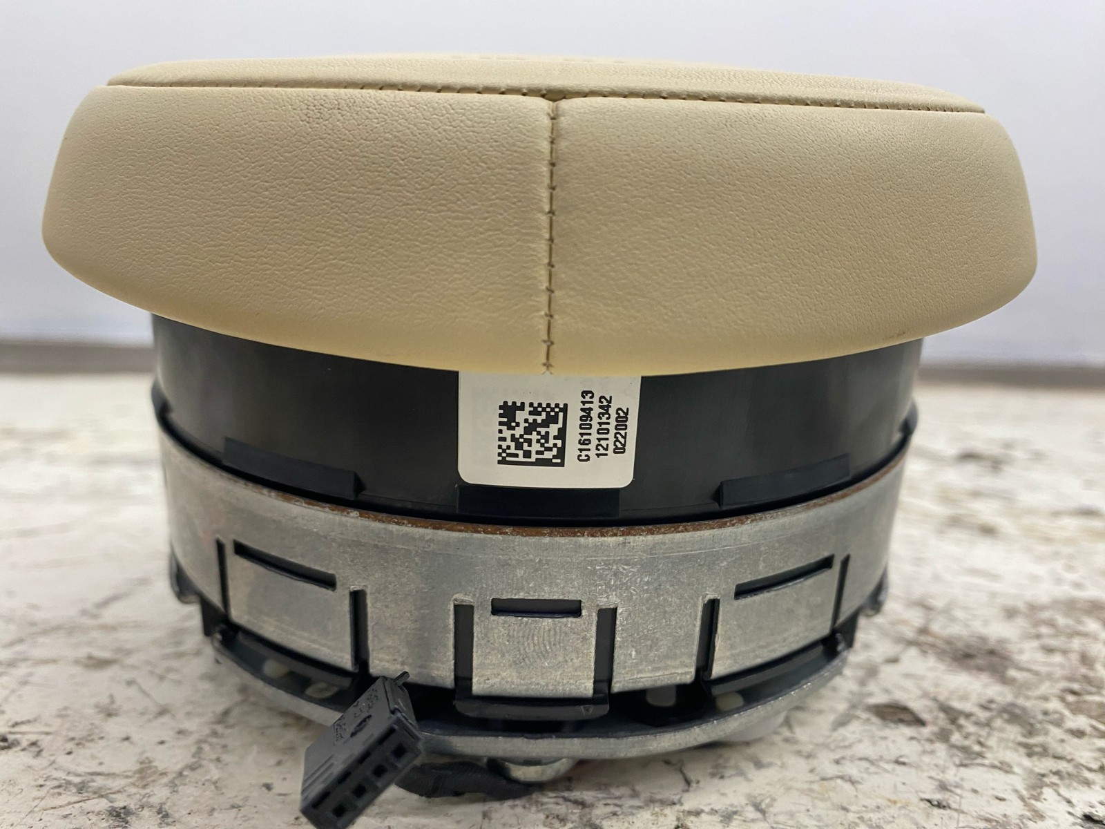 2010-2020 BENTLEY MULSANNE OEM FRONT LEFT STEERING AIR WHEEL BAG BEIGE LEATHER