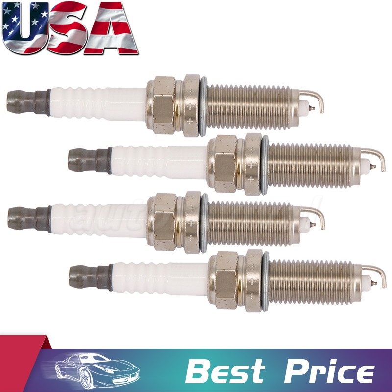 4 X Spark Plugs For Pontiac Vibe Toyota Corolla XLE XRS 2009-10 90919-01253 3444
