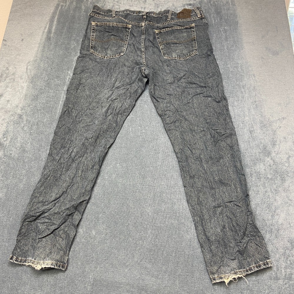 Mens 40x32 Blue Denim Cotton Non Stretch Everyday Wear Regular Fit