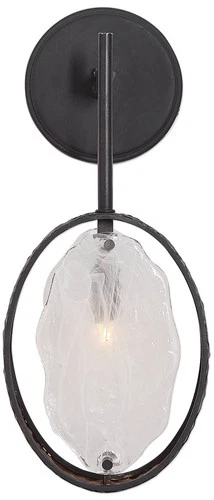 Uttermost Maxin 15" High Hammered Bronze Wall Sconce - Picture 2 of 3