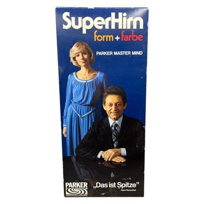 SuperHirn Form + Farbe Parker Master Mind 1978 Brettspiel Gedächtnisspiel Vintag