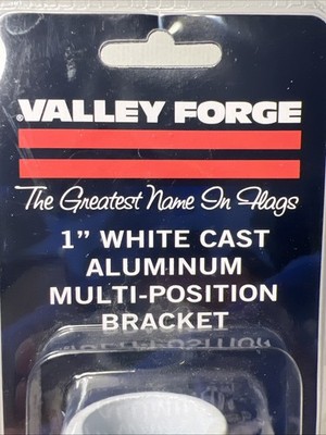 Valley Forge 60754 Polished Aluminum White Flag Pole Bracket 1 Dia. x 11 L in.