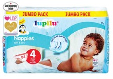 84 Nappies Jumbo Pack (9-14kg) Extra Soft & Dry Disposable Nappy  (Size 4) 0.26 per nappy