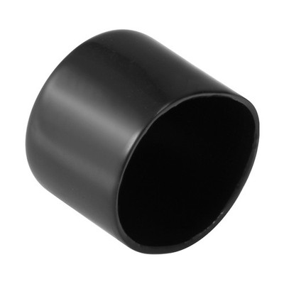 4pcs Rubber End Caps 42mm ID 40mm Height Screw Thread Protectors Black