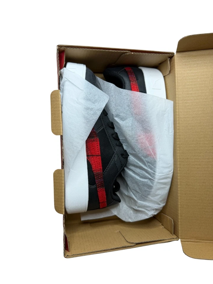 PUMA Carina Street Punk Plaid  Toddler/ Little Kid Shoes Black Red Plaid Size 2C - Image 2 of 4