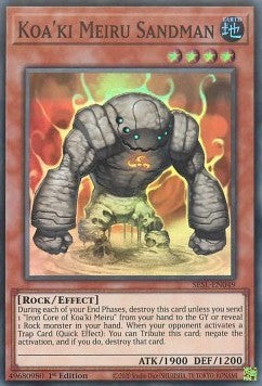 YuGiOh Koa'ki Meiru Sandman SESL-EN049 Super Rare Englisch NM 1st