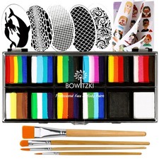 Bowitzki Face Paint 12x10 gm Professional Body Painting 10 Gram, Classic Pack